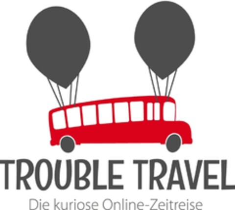 TROUBLE TRAVEL Die kuriose Online-Zeitreise Logo (DPMA, 05.01.2021)