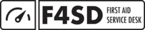 F4SD FIRST AID SERVICE DESK Logo (DPMA, 30.05.2023)