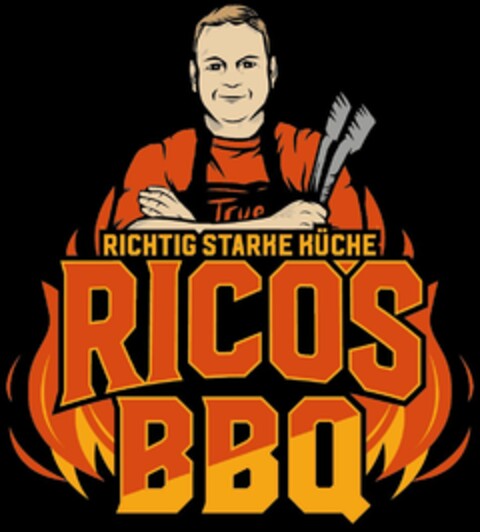 RICOS BBQ RICHTIG STARKE KÜCHE Logo (DPMA, 05.10.2023)