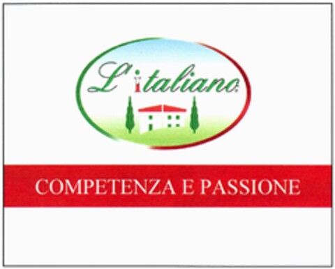 L' italiano COMPETENZA E PASSIONE Logo (DPMA, 16.08.2007)