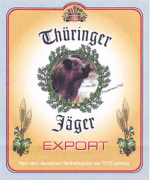 Thüringer Jäger EXPORT Logo (DPMA, 26.10.2007)