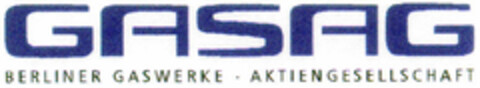 GASAG BERLINER GASWERKE AKTIENGESELLSCHAFT Logo (DPMA, 19.07.1996)