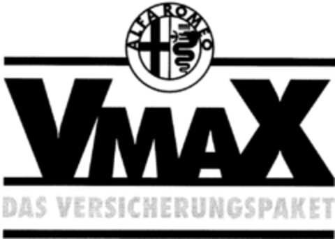 VMAX DAS VERSICHERUNGSPAKET Logo (DPMA, 11/05/1998)