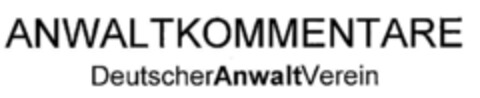 ANWALTKOMMENTARE DeutscherAnwaltVerein Logo (DPMA, 20.04.1999)