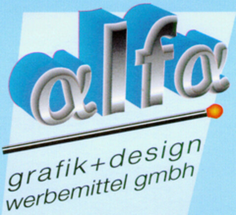 alfa grafik+design werbemittel gmbh Logo (DPMA, 27.05.1999)