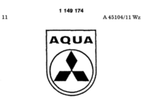 AQUA Logo (DPMA, 29.08.1988)