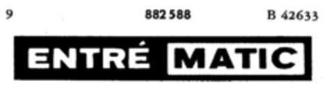 ENTRE MATIC Logo (DPMA, 11.07.1969)