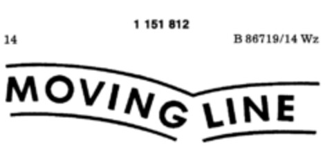 MOVING LINE Logo (DPMA, 28.02.1989)