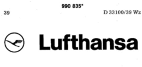 Lufthansa Logo (DPMA, 02.04.1979)