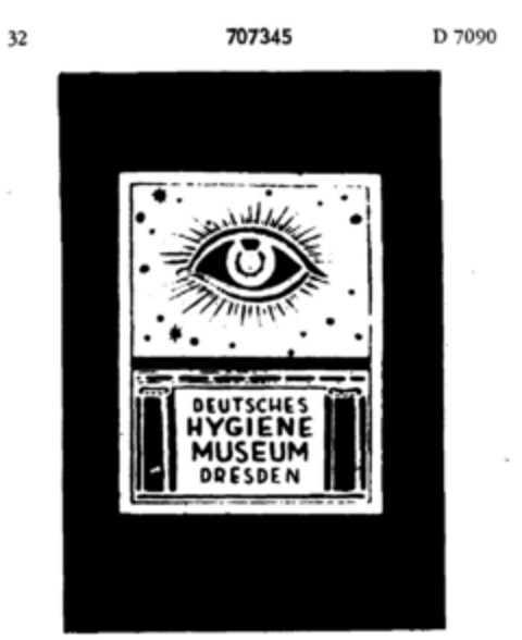 DEUTSCHES HYGIENE MUSEUM DRESDEN Logo (DPMA, 08.02.1956)