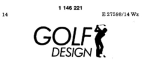 GOLF DESIGN Logo (DPMA, 09.05.1988)