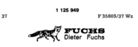 FUCHS Dieter Fuchs Logo (DPMA, 10.11.1987)