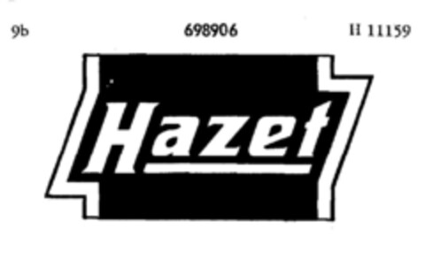 Hazet Logo (DPMA, 28.12.1955)