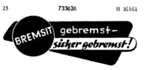 BREMSIT gebremst- Logo (DPMA, 20.04.1959)