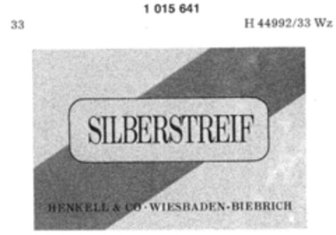 SILBERSTREIF Logo (DPMA, 29.11.1978)