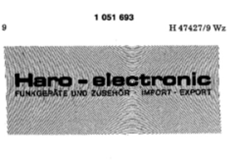 Haro-electronic Logo (DPMA, 24.04.1980)