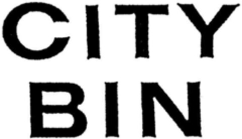 CITY BIN Logo (DPMA, 13.03.1992)