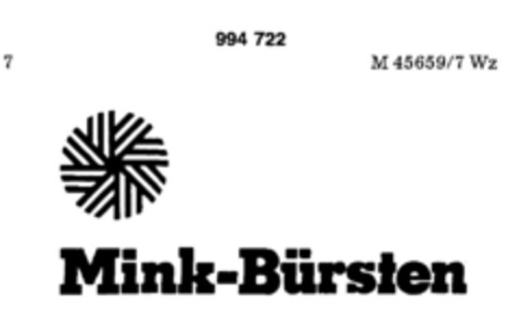 Mink-Bürsten Logo (DPMA, 23.12.1978)