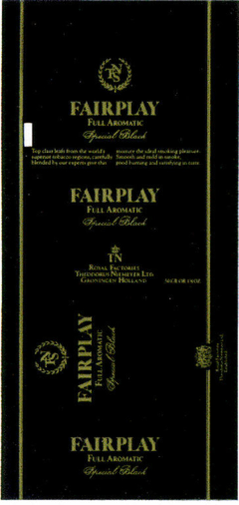 FAIRPLAY FULL AROMATIC Logo (DPMA, 24.08.1977)