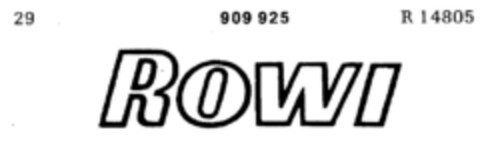 ROWI Logo (DPMA, 17.03.1961)