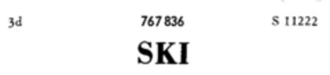 SKI Logo (DPMA, 17.03.1960)