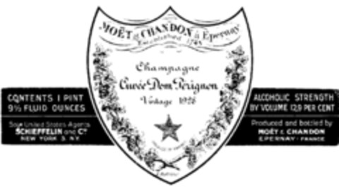 MOET & CHANDON Logo (DPMA, 02.12.1954)