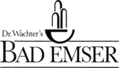 Dr.Wachter`s BAD EMSER Logo (DPMA, 10/28/1987)