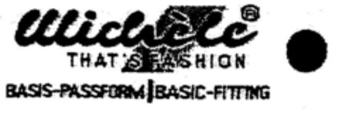 Michèle THAT'S FASHION BASIS-PASSFORM/BASIC-FITTING Logo (DPMA, 08/07/2001)