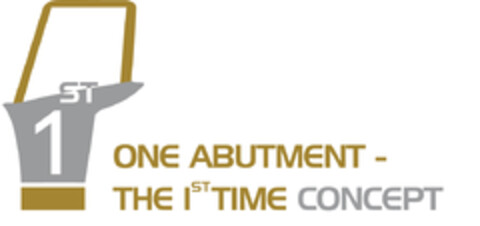 ONE ABUTMENT - THE I TIME CONCEPT Logo (DPMA, 23.07.2014)