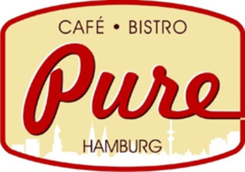 Pure HAMBURG CAFÉ · BISTRO Logo (DPMA, 04.10.2014)