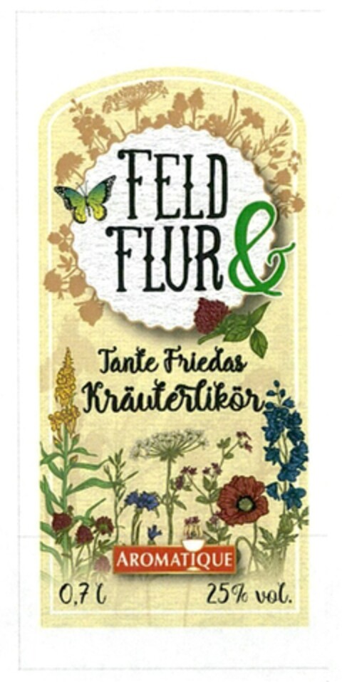 FELD & FLUR Tante Friedas Kräuterlikör Logo (DPMA, 24.05.2017)