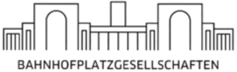 BAHNHOFSPLATZGESELLSCHAFTEN Logo (DPMA, 11/24/2020)