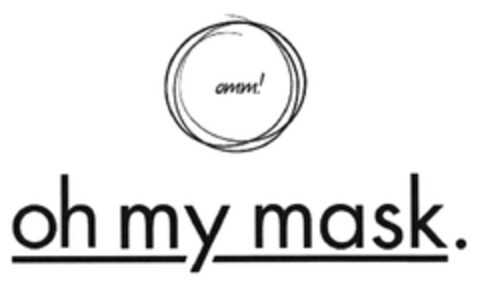 omm! oh my mask. Logo (DPMA, 28.11.2020)