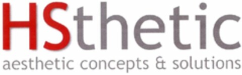 HSthetic aesthetic concepts & solutions Logo (DPMA, 11/15/2022)