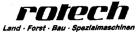 rotech Land · Forst · Bau · Spezialmaschinen Logo (DPMA, 22.03.2002)