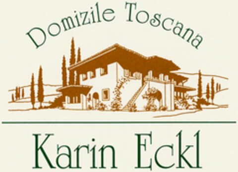 Karin Eckl Domizile Toscana Ferienwohnungen mit Charme und Atmosphäre Logo (DPMA, 02.10.2003)