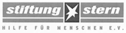 stiftung stern HILFE FÜR MENSCHEN E.V. Logo (DPMA, 08.09.2004)