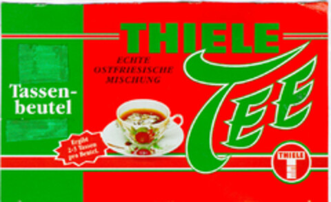 THIELE TEE Tassenbeutel Logo (DPMA, 09/15/1998)