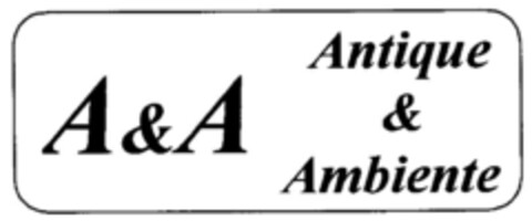 A&A Antique & Ambiente Logo (DPMA, 01/08/1999)