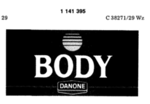 BODY DANONE Logo (DPMA, 02.11.1988)