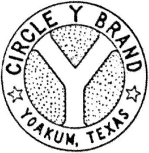 CIRCLE Y BRAND YOAKUM, TEXAS Logo (DPMA, 29.09.1989)