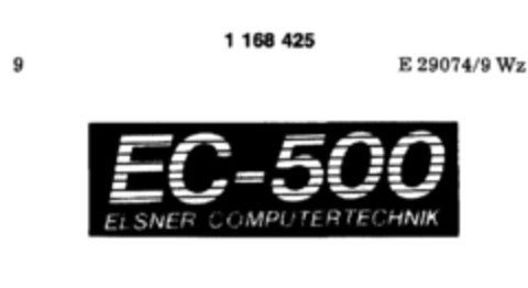 EC-500 ELSNER COMPUTERTECHNIK Logo (DPMA, 10/17/1989)