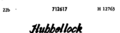 Hubbellock Logo (DPMA, 06.02.1957)