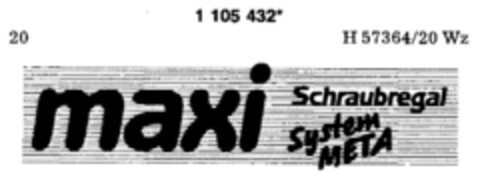 maxi System META Logo (DPMA, 20.02.1987)