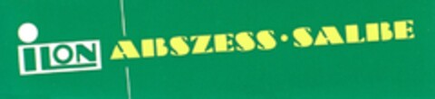 ILON ABSZESS SALBE Logo (DPMA, 20.01.1960)