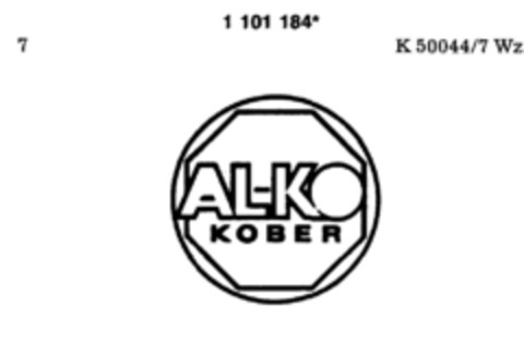 AL-KO KOBER Logo (DPMA, 07/19/1986)