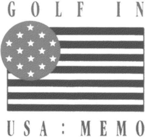 GOLF IN USA:MEMO Logo (DPMA, 08/06/1992)