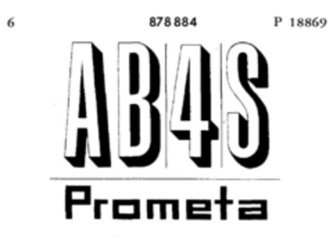 AB4S Prometa Logo (DPMA, 14.04.1970)