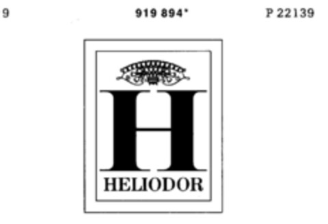 HELIODOR Logo (DPMA, 04/24/1974)