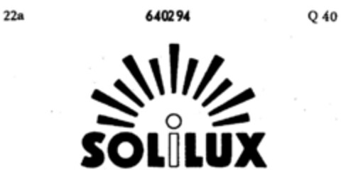 SOLiLUX Logo (DPMA, 04.08.1950)
